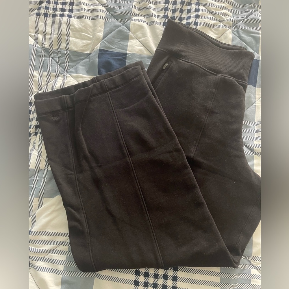Natural black Athleta wide leg pants